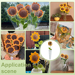 Woolen Yarn Artificial Flower&nbsp;AJEW-WH0314-592