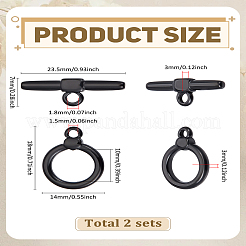 304 Stainless Steel Toggle Clasps&nbsp;STAS-LP0004-77EB