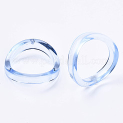 Transparent Acrylic Finger Rings&nbsp;X-RJEW-T010-01B
