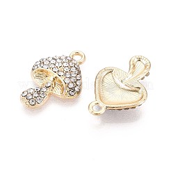 Rack Plating Alloy Rhinestone Pendants&nbsp;PALLOY-T091-26M-G