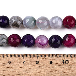 Dyed & Heated Natural Fire Crackle Agate Beads Strands&nbsp;G-N359-01B-11