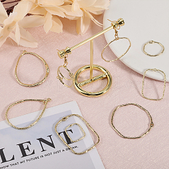 40Pcs 10 Styles Alloy Open Back Bezel Pendants&nbsp;FIND-CA0008-30