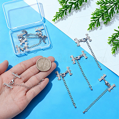 Brass Micro Pave Clear Cubic Zirconia Rectangle Chandelier Component Links&nbsp;FIND-UN00030