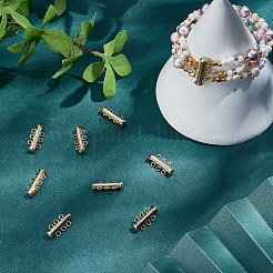 10Pcs Tube Brass Slide Lock Clasps&nbsp;KK-GA0002-44