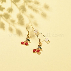 Alloy Fruits Dangle Earrings with Enamel&nbsp;EJEW-JE04916