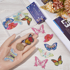 16Pcs 8 Style Printed Acrylic Pendants&nbsp;MACR-SC0002-18