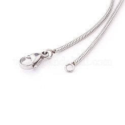 Adjustable 304 Stainless Steel Slider Necklaces&nbsp;NJEW-CJ0001-01P
