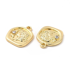 Rack Plating Alloy Rhinestone Pendants&nbsp;FIND-G044-16LG
