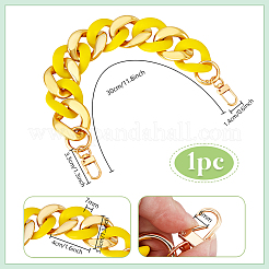 Acrylic Twisted Chain Bag Handles&nbsp;FIND-WH0441-55A