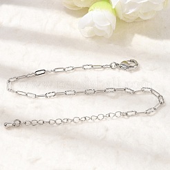 Brass Oval Link Chain Bracelets for Women&nbsp;BJEW-F531-05P