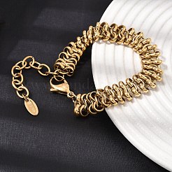 12MM 316L Surgical Stainless Steel Link Chain Bracelets&nbsp;SA-CBAB122-04G