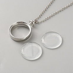Alloy Locket Pendant Necklaces&nbsp;NJEW-WH0020-66B