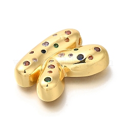 Brass Cubic Zirconia Pendants&nbsp;KK-M295-13G-K