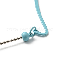 Iron & Alloy Bookmarks with Beadable Bar Pendant&nbsp;LS-AJEW-G055-02A