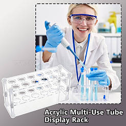 Acrylic Multi-Use Colorimetrical Cylinder Tube Display Racks&nbsp;AJEW-WH0678-65