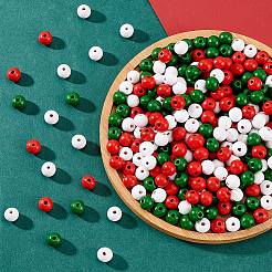 600Pcs 3 Colors Christmas Natural Wood Beads&nbsp;WOOD-GA0001-57