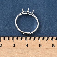 Adjustable Brass Finger Ring Trays for Hanging Pendant&nbsp;KK-K414-03C-S