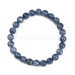 Natural Kyanite Round Beads Stretch Bracelets for Men Women&nbsp;BJEW-JB12389