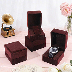 Wood & Velvet Organizer Boxes&nbsp;CON-WH0110-336B