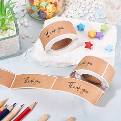 2 Rolls Rectangle Thank You Theme Paper Stickers&nbsp;DIY-TA0013-47B