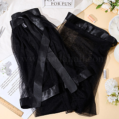 Polyester Tulle Skirt for Women&nbsp;AJEW-WH20080-14B