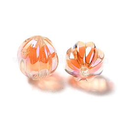 Two Tone UV Plating Rainbow Iridescent Acrylic Beads&nbsp;TACR-D010-05I