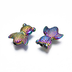 Rack Plating Rainbow Color Alloy Beads&nbsp;PALLOY-S180-336
