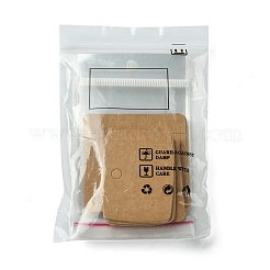 24Pcs 3 Styles Blank Kraft Paper Earring Display Cards&nbsp;CDIS-FS0001-10