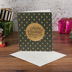 Envelope and Merry Christmas Greeting Cards Sets&nbsp;DIY-I029-03A
