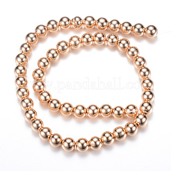 Electroplate Non-magnetic Synthetic Hematite Bead Strands&nbsp;G-Q466-10mm-04