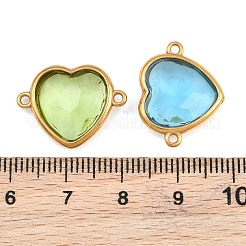 304 Stainless Steel Glass Connector Charms&nbsp;STAS-Q119-02G-A