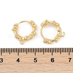 Brass Hoop Earring Findings&nbsp;KK-U043-16G