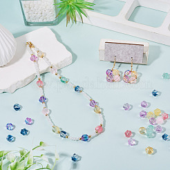 120Pcs 8 Colors Transparent Glass Beads&nbsp;GLAA-TA0004-25