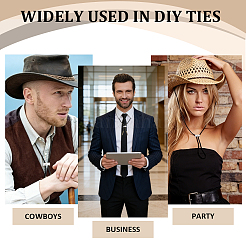40Pcs Iron Bolo Tie Slides Clasp Accessories&nbsp;FIND-CL0002-29