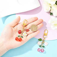 Alloy Enamel Pendant Decorations&nbsp;HJEW-YW00280-01