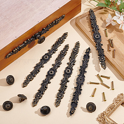 Tibetan Style Alloy Cabinet Door Pull Handles&nbsp;AJEW-WH0752-665B