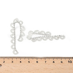 Brass Rhinestones Stud Earrings&nbsp;AJEW-D307-01P