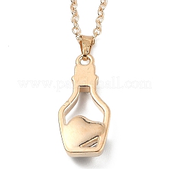 Alloy Resin Pendant Necklaces&nbsp;NJEW-B0003-02LG