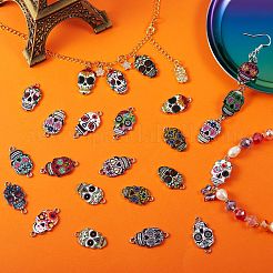 3 Style Alloy Enamel Pendants & Links Connectors&nbsp;ENAM-SZ0002-27