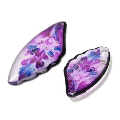 4Pcs 4 Styles Transparent Epoxy Resin Pendants&nbsp;RESI-B032-02E