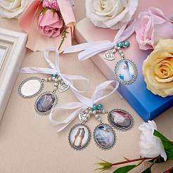 3Pcs 3 Style Wedding Bouquet Photo Charms&nbsp;HJEW-SZ0001-33