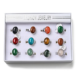 Natural Gemstone Finger Ring&nbsp;RJEW-C042-01