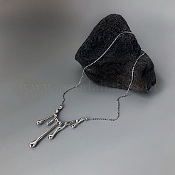 Melted Teardrop Alloy Pendant Necklaces for Women&nbsp;FS-WG2A19C-01
