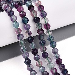 Natural Rainbow Fluorite Beads Strands&nbsp;G-T140-22A