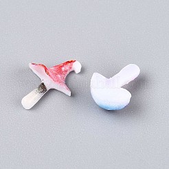 Mushroom Theme Opaque Resin Cabochons&nbsp;CRES-T025-22