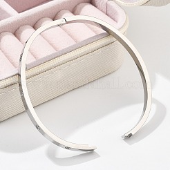 304 Stainless Steel Rhinestone Bangles for Women&nbsp;BJEW-Z092-05P