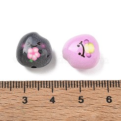 Baking Paint Alloy Beads&nbsp;AL-CBABBA2-01A