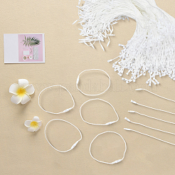 1000Pcs Polyester Clothing Tags Labels Strings&nbsp;DIY-CY0004-08A