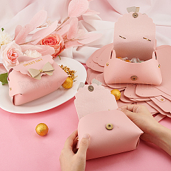 Foldable PU Leather Candy Gift Bags&nbsp;ABAG-WH0032-61B