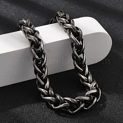 304 Stainless Steel Wheat Chains Bracelets for Women Men&nbsp;BJEW-A031-04D-AS